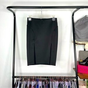 GUESS Los Angeles Black Stretchy Bodycon Mesh Pencil Skirt